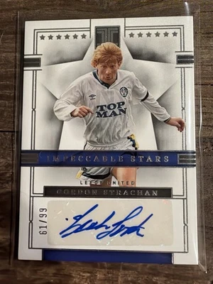 2022-23 Panini Impeccable Gordon Strachan Auto 61/99 Leeds United Impeccable - Image 1 of 2