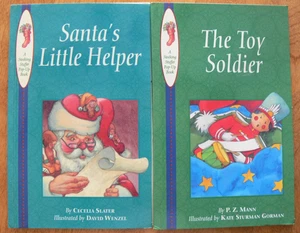 2 Stocking Stuffer Pop-Up Books ~ SANTA'S LITTLE HELPER, THE TOY SOLDIER - Imagen 1 de 4