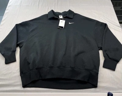 New Nike Sportswear Phoenix Fleece Women's 1/4 Zip FZ3207 Sz Medium OVERSIZED - Image 1 of 4