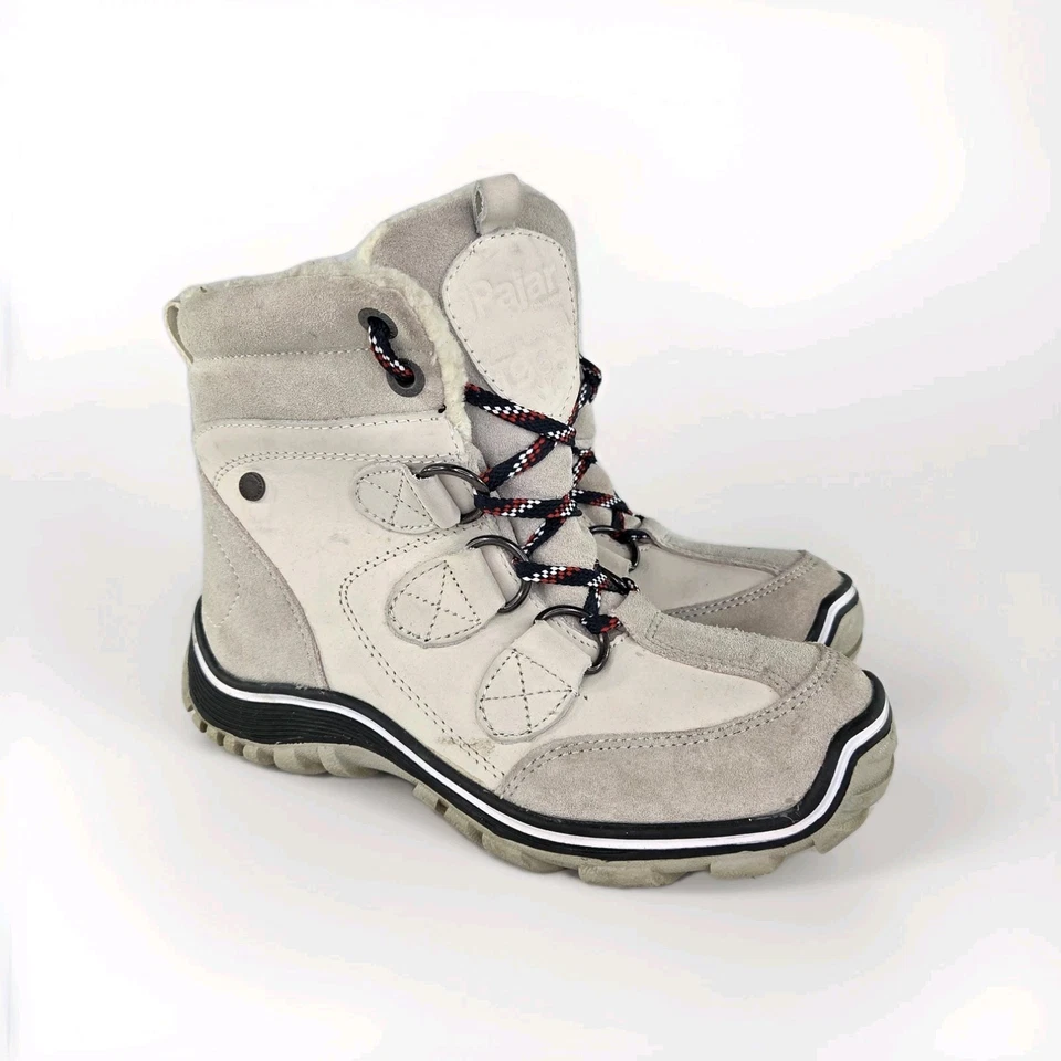 Pajar Канада Алина Исландии серый замшевые ботинки Sz 7-7,5 шнурует вверх снег зимние ботинки - Изображение 1 из 4