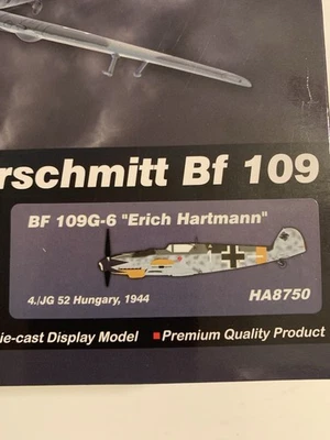 Hobby Master HA8750 1/48 Messerschmitt Bf-109G-6 Erich Hartmann Hungary 1945 - Image 1 of 4