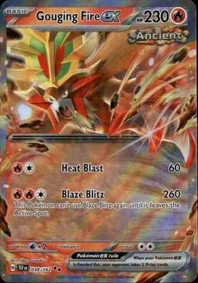 Gouging Fire ex  Double Rare SV05: Temporal Forces 038/162 NM - Image 1 of 2