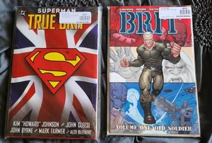 SUPERMAN: TRUE BRIT 2004 DC Comics Hardcover + Brit - Volume One TPB 2007 Image - Bild 1 von 4