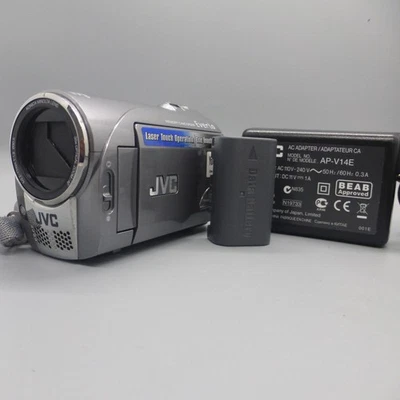 JVC Everio GZ-MS100EK Handheld Digital Camcorder Silver Tested Full Working Set - Image 1 of 4