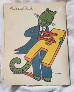 Alphabet Book Vintage 1970 Harper & Row Publishing Letters Sight Words Writing - Imagen 1 de 14