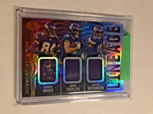 2020 Panini Illusions MOSS/THIELEN/JEFFERSON L8 Lineage Relic Rookie - Picture 1 of 2