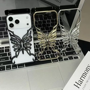 New Hollow-out Butterfly Four-corner anti-fall Phone Case For iPhone 11-17 Air - Picture 1 of 12
