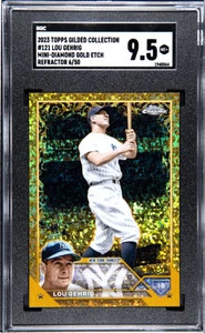 2023 Topps Collezione Dorata Lou Gehrig Mini-Diamante Oro Incisione Rifrattore SGC 9,5 - Foto 1 di 1