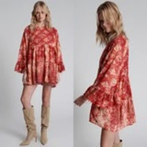 NUOVO CON ETICHETTE - UN CUCCHIAINO DONNA BABYLON GARDEN MAGIQUE DRES-FIRE Tg:XS RET $158 ESAURITO - Foto 1 di 9
