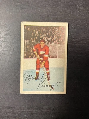 Marcel Pronovost 1952-53 Parkhurst #61 Detroit Red Wings Salón de la fama Foto 1 de 2