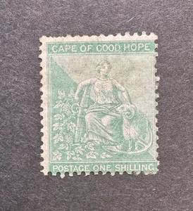 Cape Of Good Hope SG 26b 1s blau grün neuwertig - Katze 275£ - Bild 1 von 2