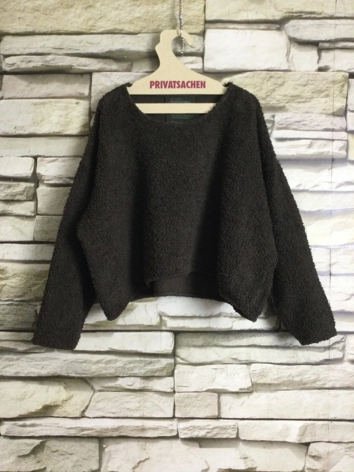 cocon.commerz PRIVATSACHEN MENSCHÖN  Pulli aus ÖKOTEDDY in braun Größe 2 - Bild 1 von 4