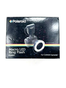 Polaroid PLMRFC attacco a scarpa macro LED anello flash per fotocamere Canon - Foto 1 di 11