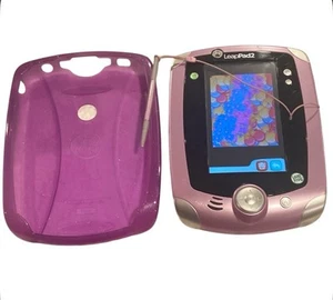LeapFrog LeapPad 2 Explorer Learning System Purple White W/ Purple Cover - Picture 1 of 9