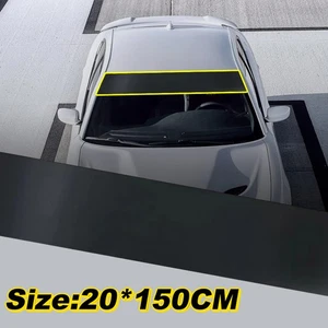 1x Calcomanía tira solar para visera de coche para parabrisas delantero vehículo pegatina accesorios - Imagen 1 de 9