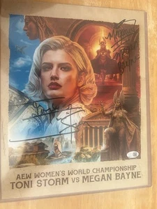 AEW Signed Toni Storm Megan Bayne 11x14 JSA Autographed Photo Poster - Picture 1 of 3