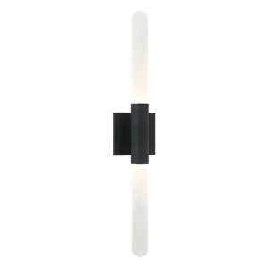 Matte Black Two Light Wall Sconce from the Aydin Collection - Picture 1 of 1
