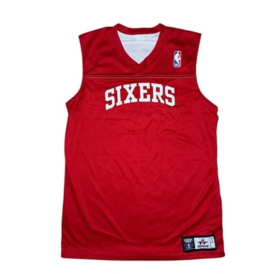 Camiseta Alleon Athletic Sixers reversível nova sem etiquetas tamanho juvenil grande - Imagem 1 de 4