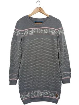 KANGAROOS Vestido tejido Mujeres Vestido Talla EU 36 gris claro-blanco-rosa - Imagen 1 de 4