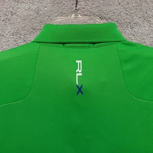 RLX Ralph Lauren Polo Shirt Mens Large Green Short Sleeve Performance Golf - Picture 1 of 14