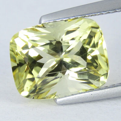 4.78Cts Amazing Natural Unheated Yellow Scapolite Cushion Shape Collection Gem - Image 1 of 4