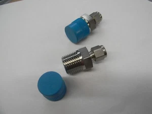 Swagelok 1/4" Tube x 1/2" Male NPT 316/L SS (lot of 2) - Picture 1 of 2