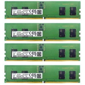 Samsung 32GB (4X8GB) DDR5 4800MHz PC5-38400 UDIMM Memory Ram M323R1GB4BB0-CQK - Picture 1 of 5