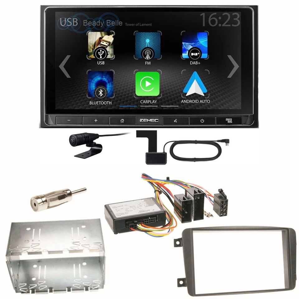ZENEC Z-N538 Android Auto Einbauset für Mercedes C-Klasse W203 CLK W208 W209 - Bild 1 von 1