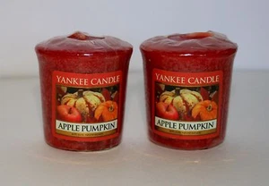 2 Yankee Kerze Apfelkürbis Neu Halloween Thanksgiving Herbst duftender Votiv - Bild 1 von 1