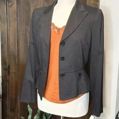 NUEVO CON ETIQUETAS TAHARI Blazer Arthur S. Levine Mujer’s Talla 6 Recortado Negocios Chaqueta Blazer Foto 1 de 4
