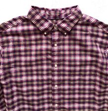 Daniel Cremieux Classics Pink Blue Check Long Sleeve Button Down Shirt XLT