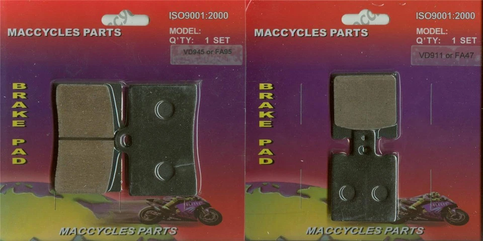 Pastillas de freno de disco MZ Scorpion Cup 660 (MUZ) 1999 delanteras y traseras (2 juegos) Foto 1 de 1