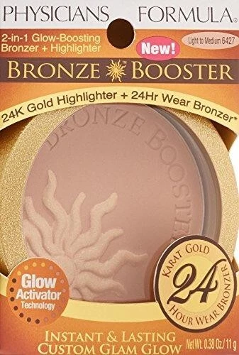 Physicians Formula Bronze Booster. Bronzer + Highlighter Instant Glow. L/M 6427 - Image 1 of 4