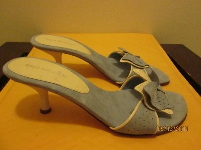 Zapatos para mujer Enzo Angiolini talla 9,5 azules y crema con lazo nuevos sin caja  Foto 1 de 3