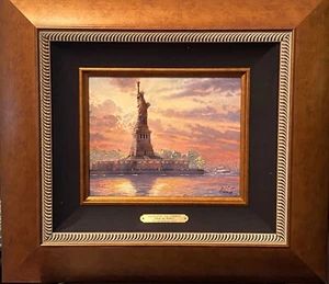 Thomas Kinkade (USA), Hand-Enhanced "Dedicated To Liberty", LTD 2/70, COA, GP! - Picture 1 of 23