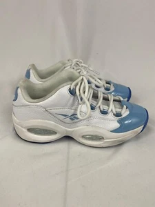 Reebok Question Low Iverson Fluid Patent Leather Baby Blue FY2345 Sz 7Y / 8.5 W - Picture 1 of 7