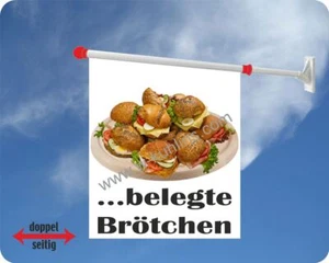 Flagge, Brötchen, Bäckerei, Snack, Imbiss, Frühstück,Tankstelle, Fahne - Bild 1 von 1