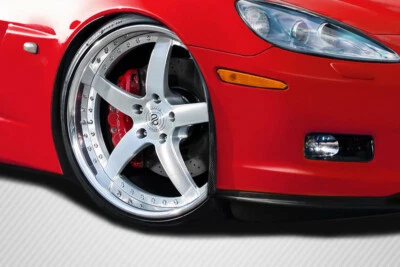 For 2005-2013 Corvette C6 Carbon Creations ZR Front Fender Spats - 2 Piece - Image 1 of 4