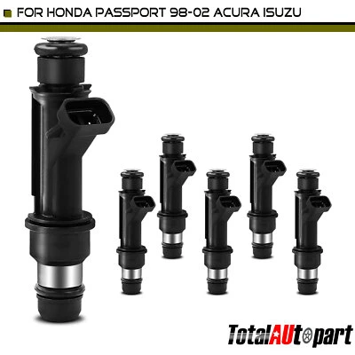 6x Fuel Injectors for Honda Passport 1998-2002 Acura SLX 1998-1999 Isuzu Amigo - Image 1 of 4