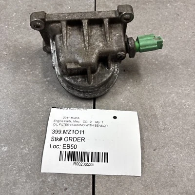 Carcaça de filtro de óleo Mazda Miata mX5 2006 - 2015 com sensor - Imagem 1 de 4