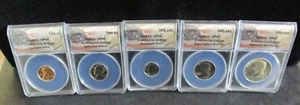 1965 Kennedy Presidential Edition Special Mint Set - All ANACS SP65 Cent thru Half - Bild 1 von 7
