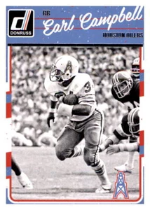2016 Donruss Earl Campbell NFL Juego de tarjetas base PWE Break Oilers Texans #114 - Imagen 1 de 2