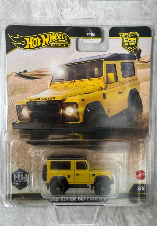 Hot Wheels Premium Car Culture Off Road LAND ROVER DEFENDER 90 1 64 JBK74