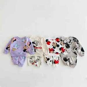 Disney Cartoon Sweatshirt Set Autumn Clothes Popular Design Brand Children'S Clo - Picture 1 of 16