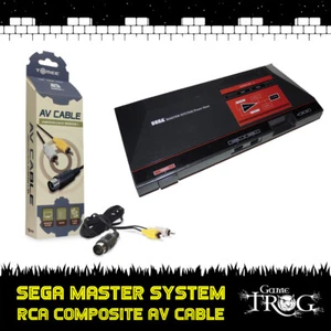 SEGA Master System - Model 1 - RCA Composite Audio Video AV Cable - Picture 1 of 5