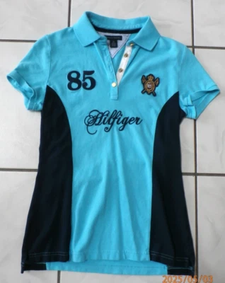 Polo Tommy Hilfiger De Colección Talla S Azul Bordado y Parches Logo H34 Foto 1 de 4