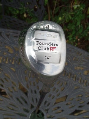 LADIES FOUNDERS "THE JUDGE" No4 HYBRID 24*,GRAPHITE LADIES FLEX 38.5" LONG - Image 1 of 4