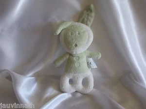 Doudou lapin vert et blanc, Obaïbi - Picture 1 of 1