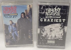 Vintage Rap Hip Hop Cassette Tape Lot 2 Naughty By Nature Treach Vin Rock O.P.P. - Picture 1 of 14