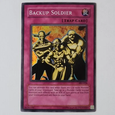 Backup Soldier - PSV-028 - LP/MP - Super Rare - Unlimited - Yugioh - 1996 - Image 1 of 2